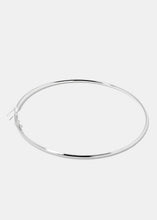 Load image into Gallery viewer, 4-Pair Silver Metal Hoop Earrings
