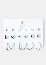 Load image into Gallery viewer, 9-Pair Multi Design Earrings
