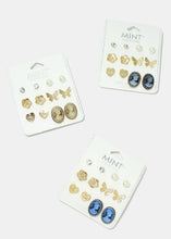 Load image into Gallery viewer, 6-Pair Butterfly &amp; Cameo Earrings
