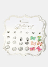 Load image into Gallery viewer, 12-Pair Bow Multi Design Earrings
