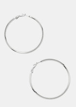 Load image into Gallery viewer, 50-MM Metal Hoop Earrings
