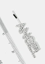 Load image into Gallery viewer, 2-Piece Rhinestone "ANGEL" Hair Pins
