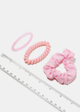 Load image into Gallery viewer, 5 Piece Spiral &amp; Striped Hair Ties
