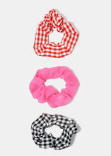 Load image into Gallery viewer, 3-Piece Plaid Scrunchies
